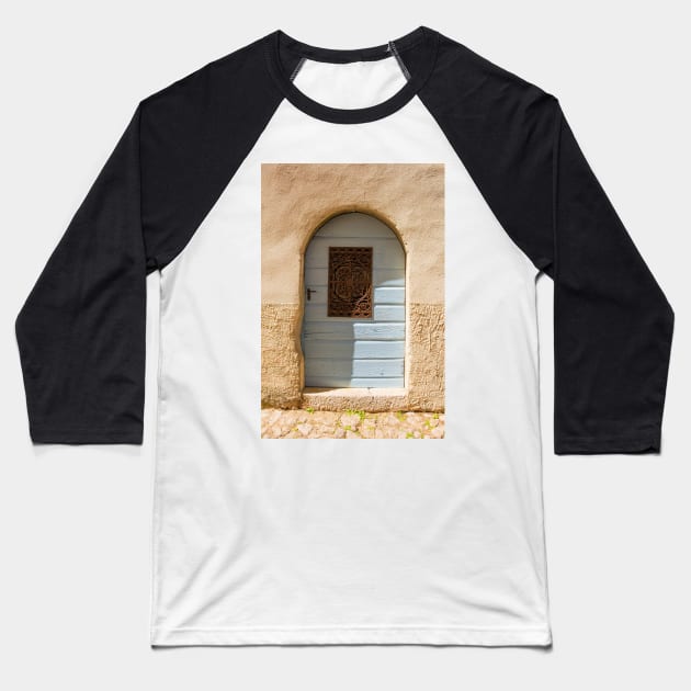 Door in Vrbnsk, Krk, Croatia Baseball T-Shirt by jojobob